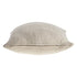 18" Cream And Beige Cotton Throw Pillow Cover