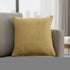 18" Yellow Cotton Throw Pillow Cover
