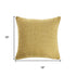 18" Yellow Cotton Throw Pillow Cover