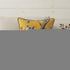 20" Yellow And Brown Cotton Throw Pillow Cover