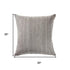 20" Gray Wool Blend Throw Pillow Cover