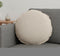 20" Beige Cotton Throw Pillow Cover