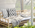 20" White And Black Geometric Cotton Throw Pillow Cover