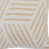 20" White And Tan Geometric Cotton Throw Pillow Cover