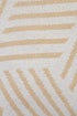 20" White And Tan Geometric Cotton Throw Pillow Cover