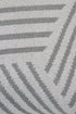 20" White And Gray Geometric Cotton Throw Pillow Cover
