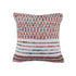 20" White And Red Striped Polyester Blend Throw Pillow Cover