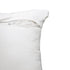 20" White And Red Striped Polyester Blend Throw Pillow Cover