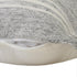 24" Gray And Ivory Striped Throw Pillow Cover