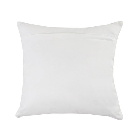 20" Ivory And Gray Throw Pillow Cover