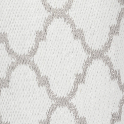 20" Ivory And Gray Throw Pillow Cover