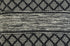 20" Black And White Diamond Cotton Blend Throw Pillow Cover with Embroidery And Texture