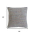 20" Cream Blue And Red Striped Cotton Blend Throw Pillow Cover