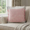 20" Pink And Gray Color Block Cotton Throw Pillow Cover with Fringe