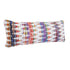 14" X 36" White Purple And Red Lumbar Geometric Cotton Blend Throw Pillow Cover