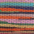 20" Tan Pink Blue And Orange Beach Striped Cotton Blend Throw Pillow Cover with Texture