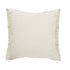 24" Beige And Black Beach Striped Cotton Blend Throw Pillow Cover with Fringe And Texture