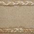 24" Beige And Black Beach Striped Cotton Blend Throw Pillow Cover with Fringe And Texture