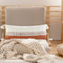 20" Pumpkin And Off White Beach Cotton Throw Pillow Cover with Tassels