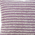 20" Lavender And Off White Striped Cotton Throw Pillow Cover with Tufts