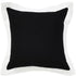 20" Black And White Color Block Cotton Throw Pillow Cover