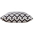 20" Black And White Diamond Cotton Blend Throw Pillow Cover