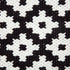 20" Black And White Diamond Cotton Blend Throw Pillow Cover