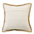 20" Green And White Beach Striped Cotton Blend Throw Pillow Cover