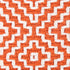 20" Orange And White Diamond Cotton Throw Pillow Cover