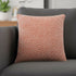 20" Orange And White Diamond Cotton Throw Pillow Cover