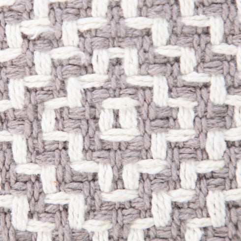 20" Gray And White Diamond Cotton Throw Pillow Cover
