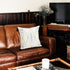20" Off White Black And Cream Geometric Cotton Throw Pillow Cover