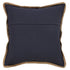 20" Navy Blue And White Beach Striped Cotton Blend Throw Pillow Cover