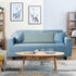 14" X 36" Blue Lumbar Cotton Throw Pillow Cover
