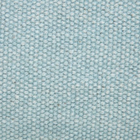 20" Blue Cotton Throw Pillow Cover with Fringe