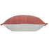 20" Red Cotton Throw Pillow Cover with Fringe