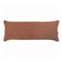 14" X 36" Brown Lumbar Cotton Throw Pillow Cover