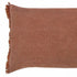 14" X 36" Brown Lumbar Cotton Throw Pillow Cover