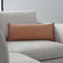 14" X 36" Brown Lumbar Cotton Throw Pillow Cover