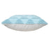 20" Blue And White Geometric Cotton Throw Pillow Cover with Texture