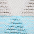 20" Blue And White Geometric Cotton Throw Pillow Cover with Texture