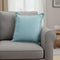 20" Blue Cotton Throw Pillow Cover