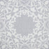 20" Gray And White Medallion Cotton Throw Pillow Cover