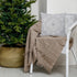 20" Gray And White Medallion Cotton Throw Pillow Cover