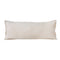 14" X 36" Beige Lumbar Cotton Throw Pillow Cover