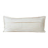 14" X 36" Beige Lumbar Cotton Throw Pillow Cover