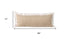 14" X 36" Beige And White Lumbar Color Block Cotton Throw Pillow Cover