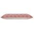 14" X 36" Pink And White Lumbar Geometric Cotton Throw Pillow Cover with Texture