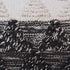 14" X 36" Black And White Lumbar Geometric Cotton Throw Pillow Cover with Texture