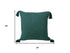 20" Green Cotton Throw Pillow Cover